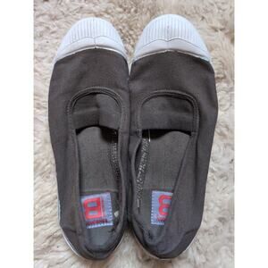 NWOT Bensimon Slip On Army Green Canvas Sneaker Sz 7 Euro 38 Nautical $65